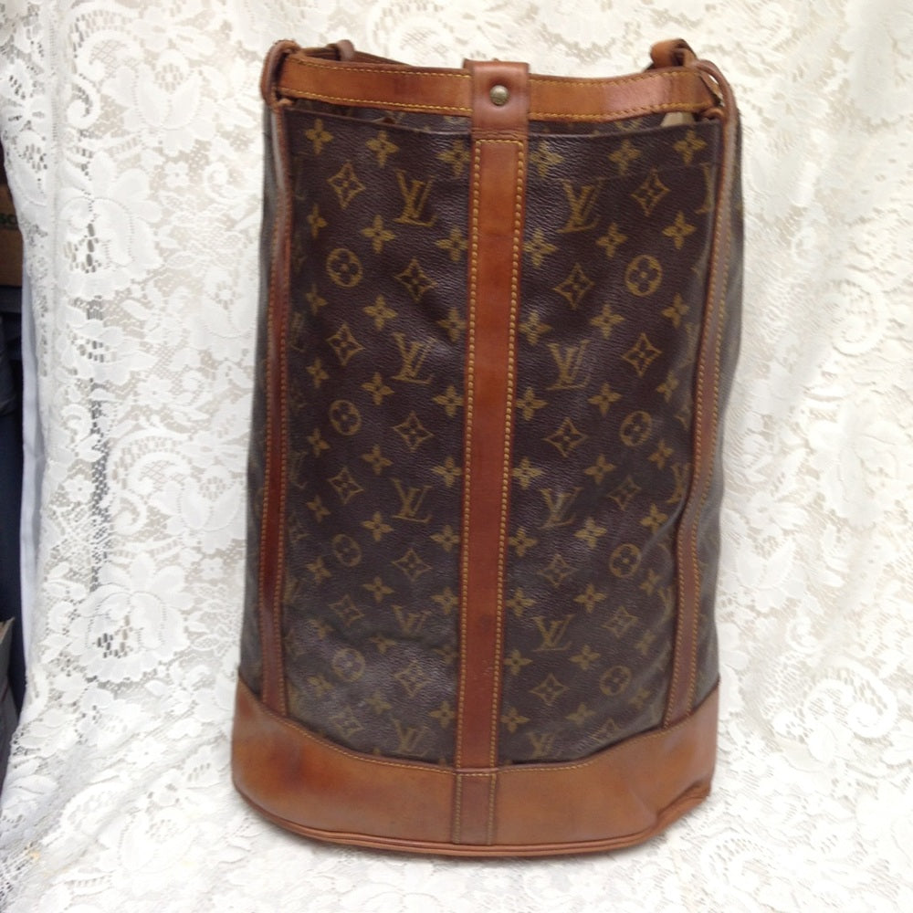 Louis Vuitton Brown Mono Coated Canvas Backpack