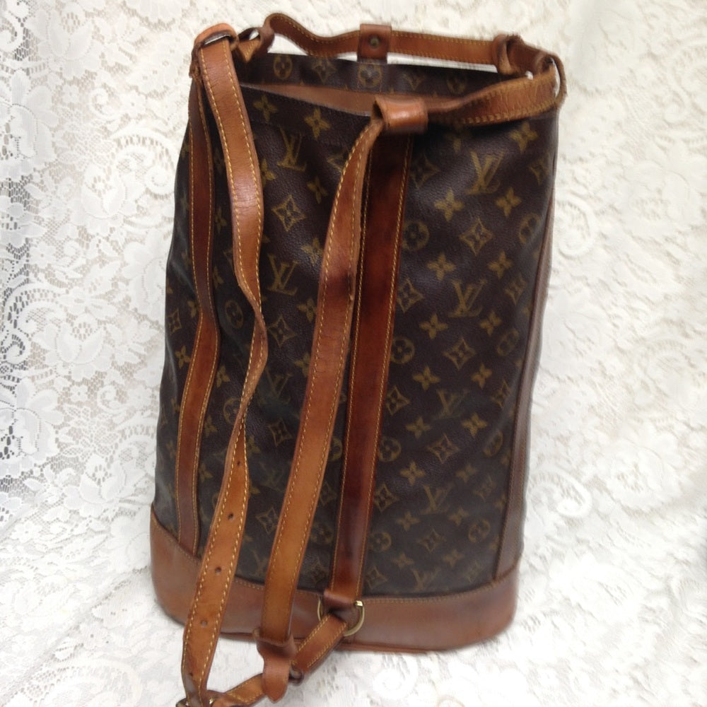 Louis Vuitton Brown Mono Coated Canvas Backpack