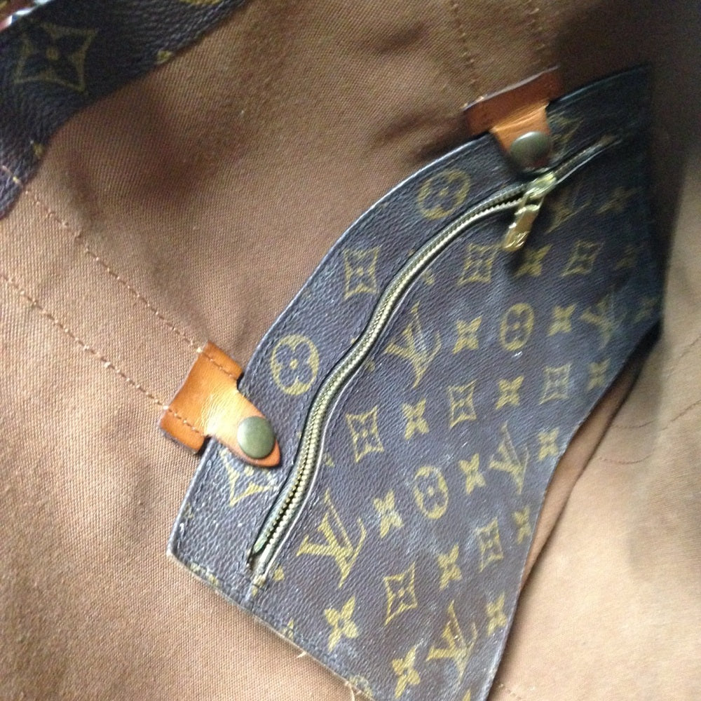 Louis Vuitton Brown Mono Coated Canvas Backpack