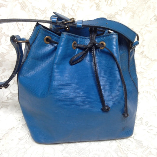 Louis Vuitton Blue Epi Leather Noe PM Shoulder Bag