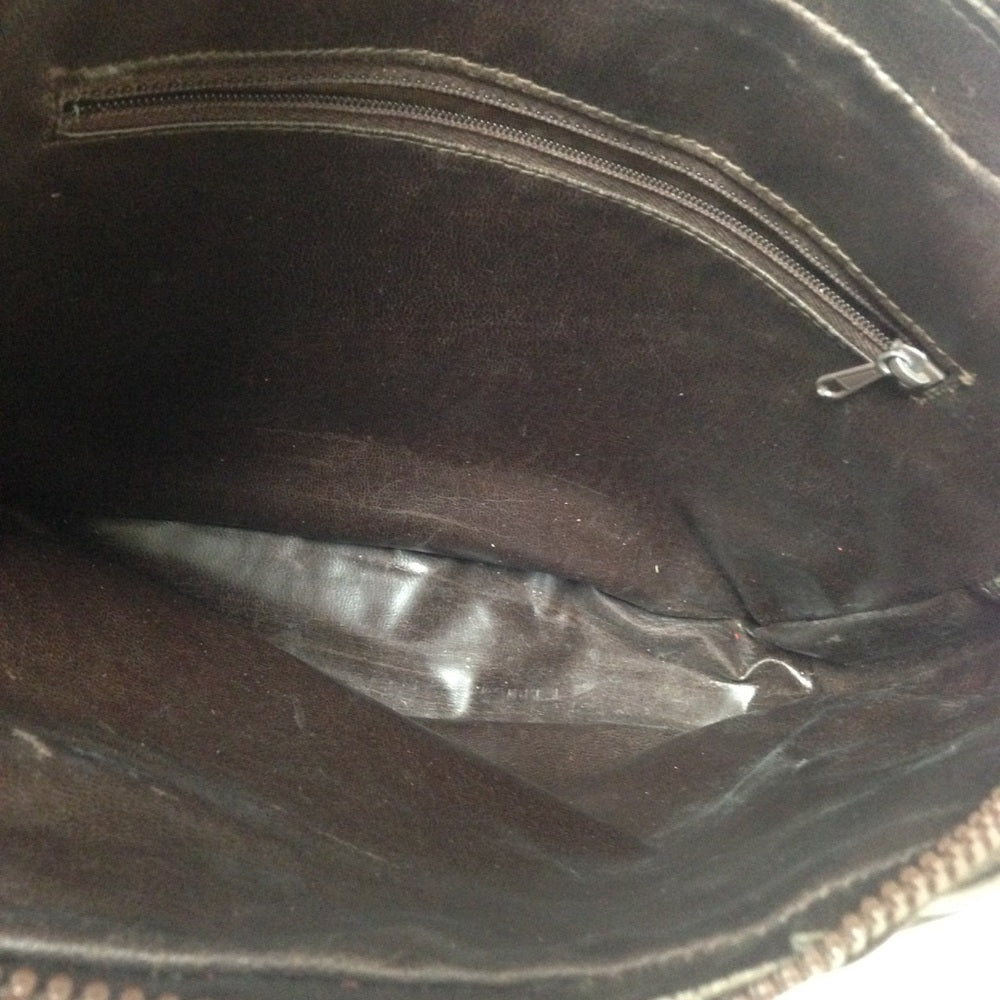 Vintage Celine Brown Suede Leather Crossbody