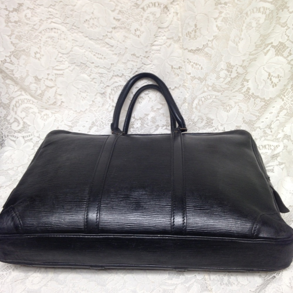 Louis Vuitton Black Epi  Leather Large Briefcase