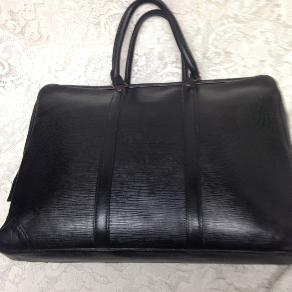 Louis Vuitton Black Epi  Leather Large Briefcase