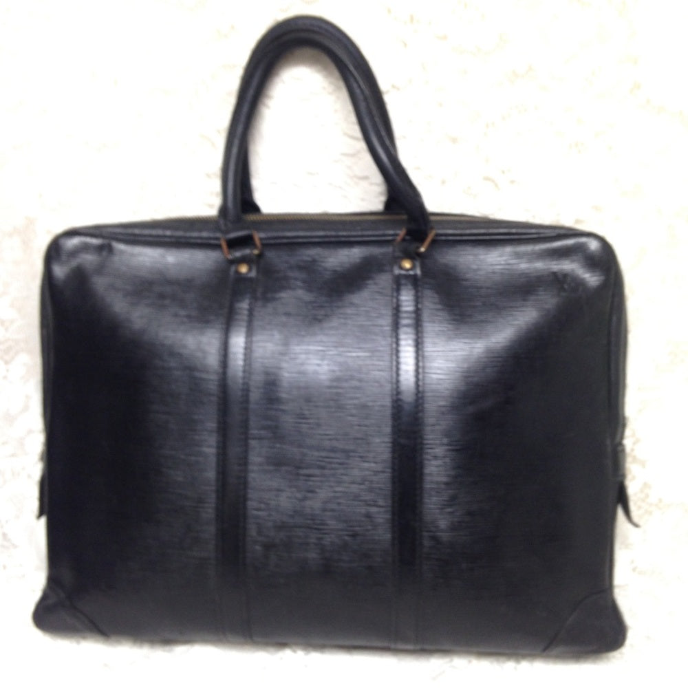 Louis Vuitton Black Epi  Leather Large Briefcase
