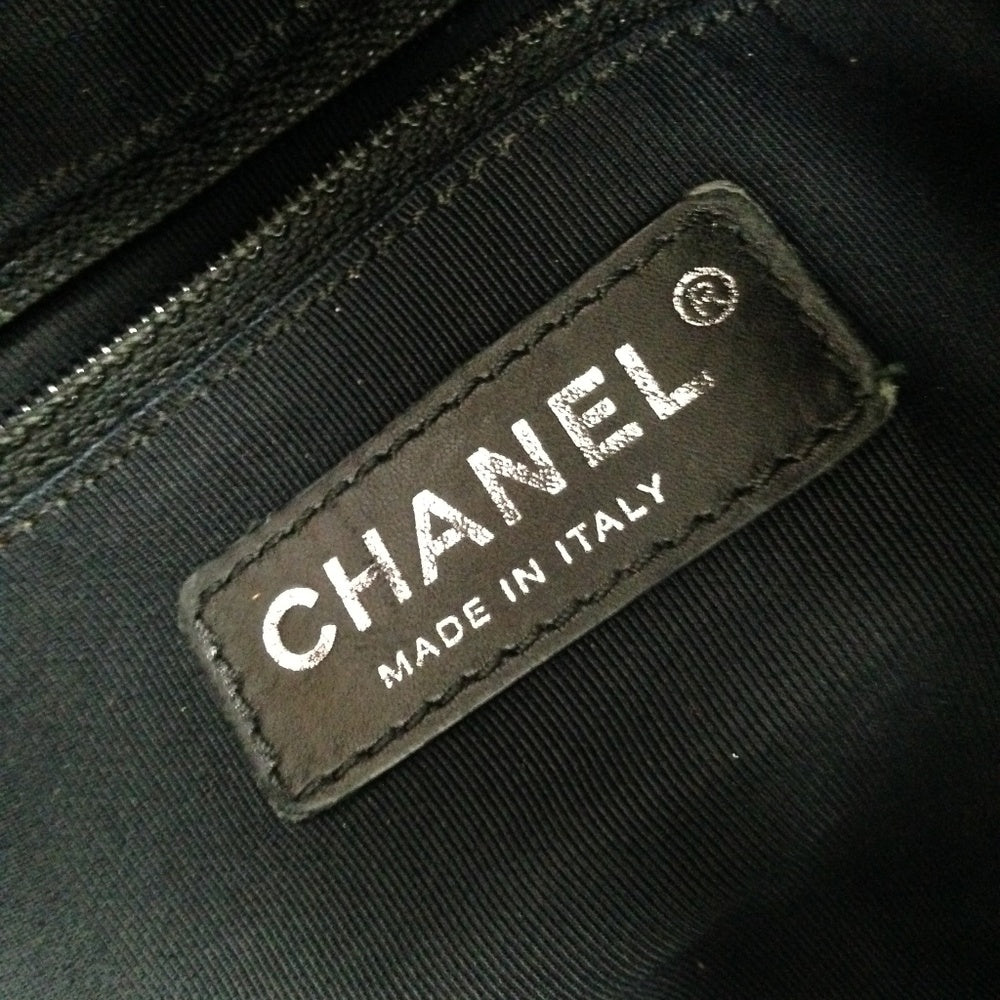 Chanel Silver-Black Weekend-Beach Crossbody