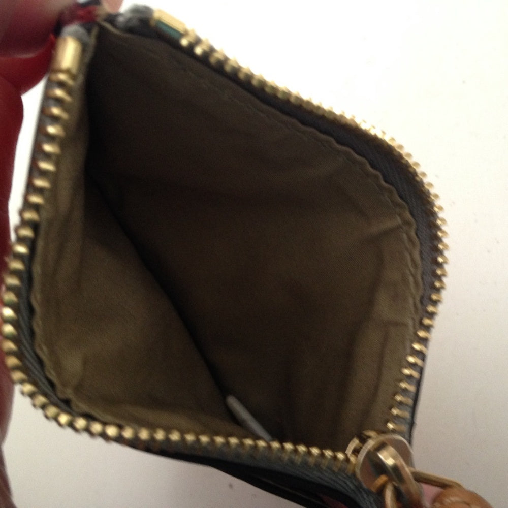 Chloe Red abd Brown Leather Coin-Key Case 4.5 x 3