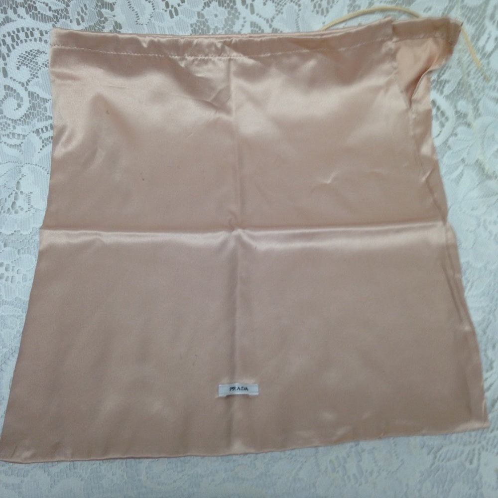 Prada Pinkish Satin Dust Bag 14in x 13in