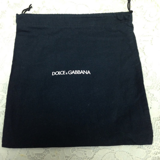 Dolce Gabana Black Dust Bag 9.5in x 9 in