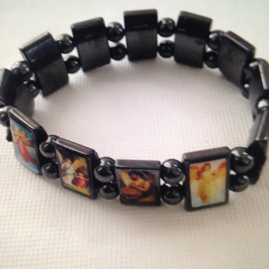 Angel - Gun Metal Reversible Bracelet