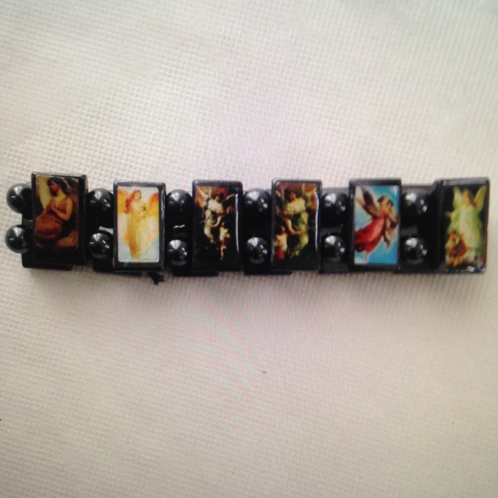 Angel - Gun Metal Reversible Bracelet