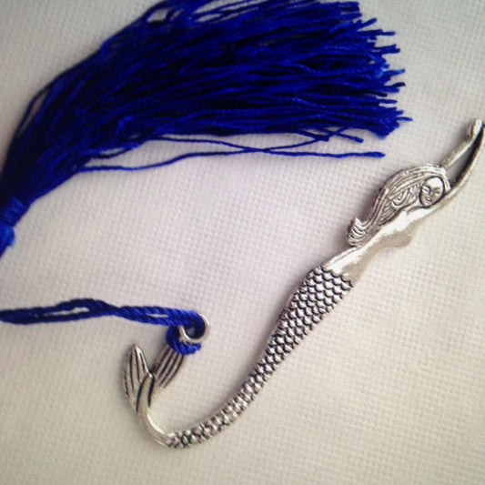 Silver Tone, Mermaid Bookmark