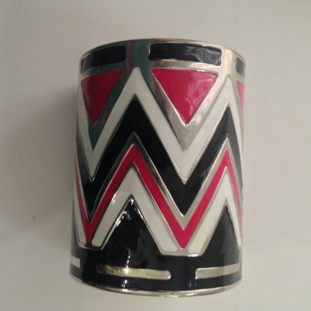 Vintage, Chunky, Stunning 3in W Cuff Bangle