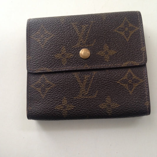 Louis Vuitton Brown Mono Elise Compact Wallet