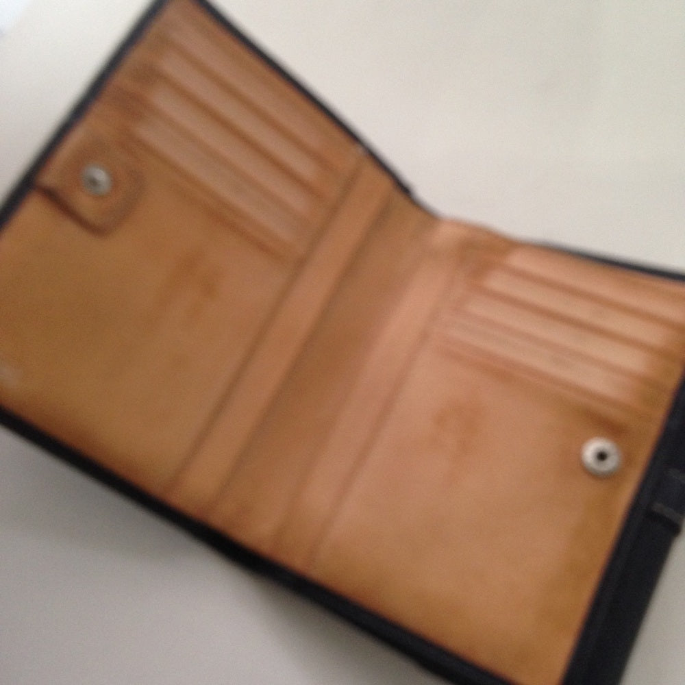Coach Black Leather, Compact Wallet