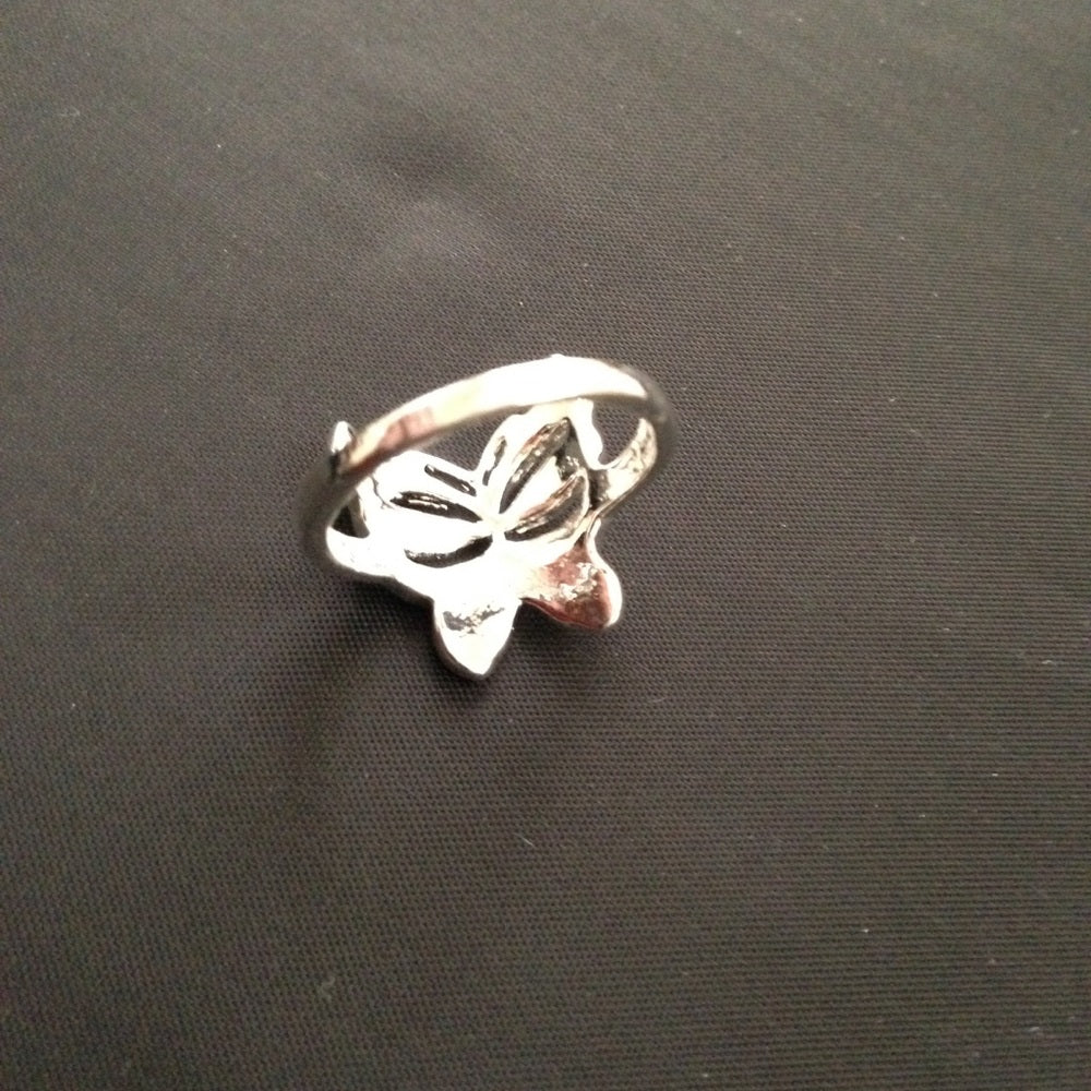 Vintage, 925 Silver Butterfly Ring (Size 6-7)