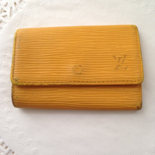 Louis Vuitton, Yellow Epi Leather 6-Hooks Key Case