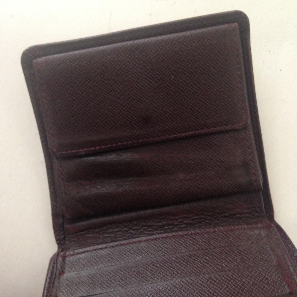 Louis Vuitton Brown Taiga Leather Mens Wallet