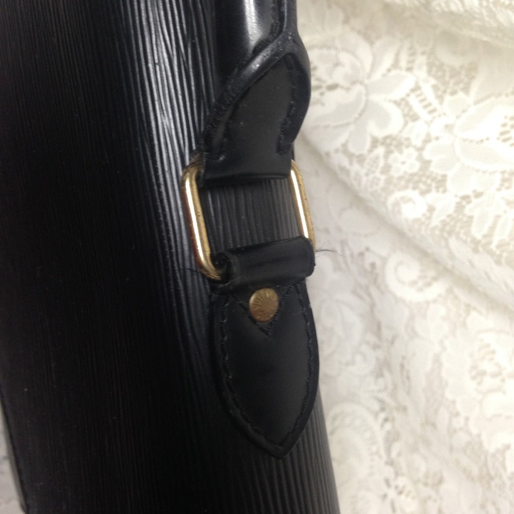 Louis Vuitton Black Epi Leather 2-Gusset Briefcase