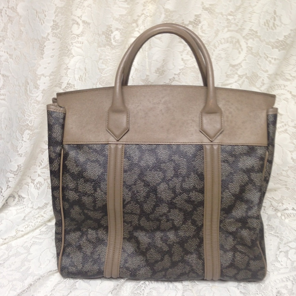 Yves Saint Laurent Coated Canvas Handbag 13inx13in