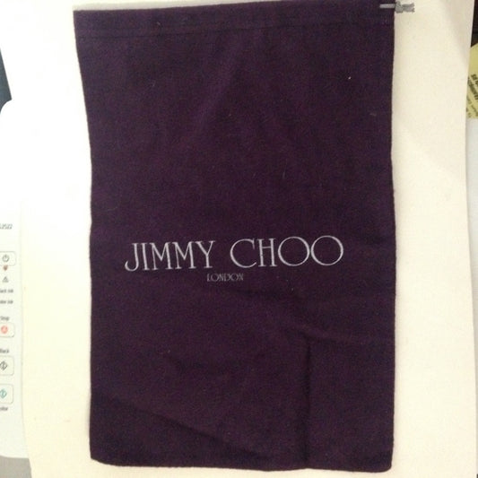 Jimmy Choo Dark Purple Dust Bag 14in x 9 in