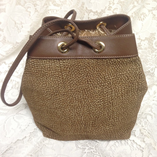 Redwall Borbonese Quail Suede Handbag 8in x 6in sq