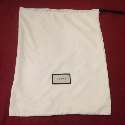 Gucci Medium Size White Dust Bag 17.5in x 14in