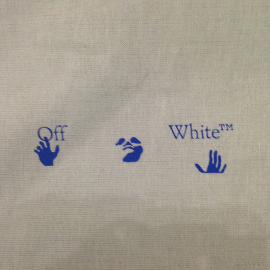 Off White Medium Size Green Dust Bag 19in x 16in