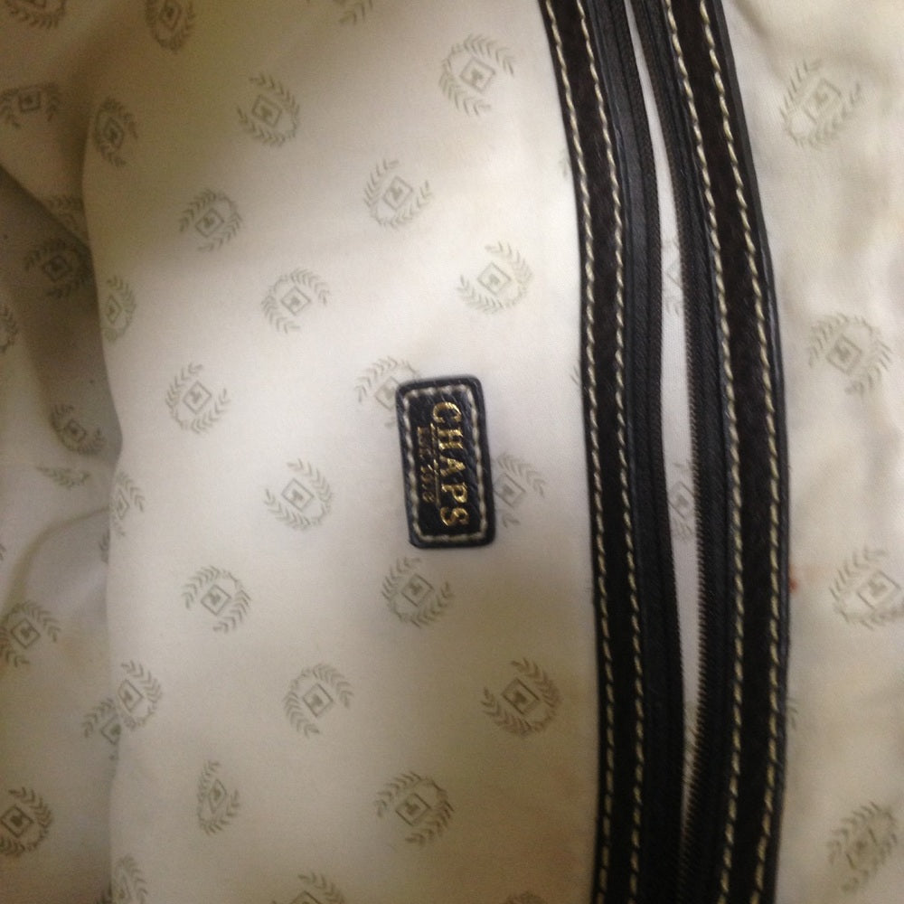 Chaps Beige Knitted Handbag13un x 8in x 4.5in