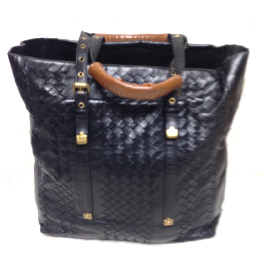 Bottega Veneta Black-Leather Tote Handbag