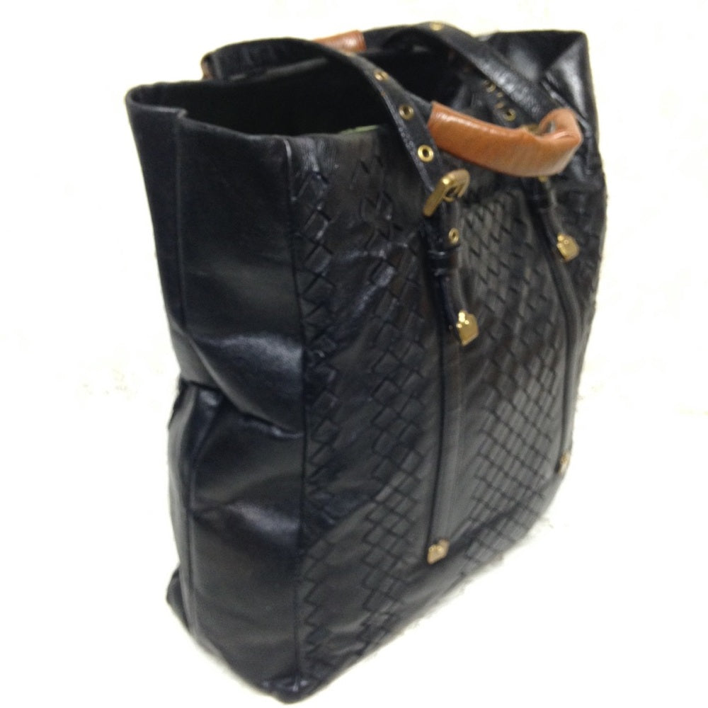 Bottega Veneta Black-Leather Tote Handbag