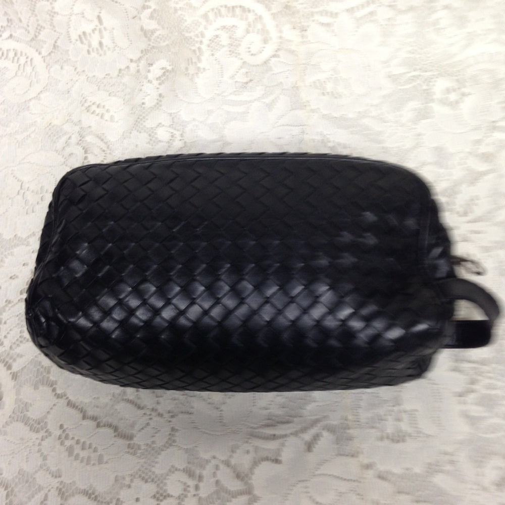 Vintage Bottega Veneta Black-Leather Pouch