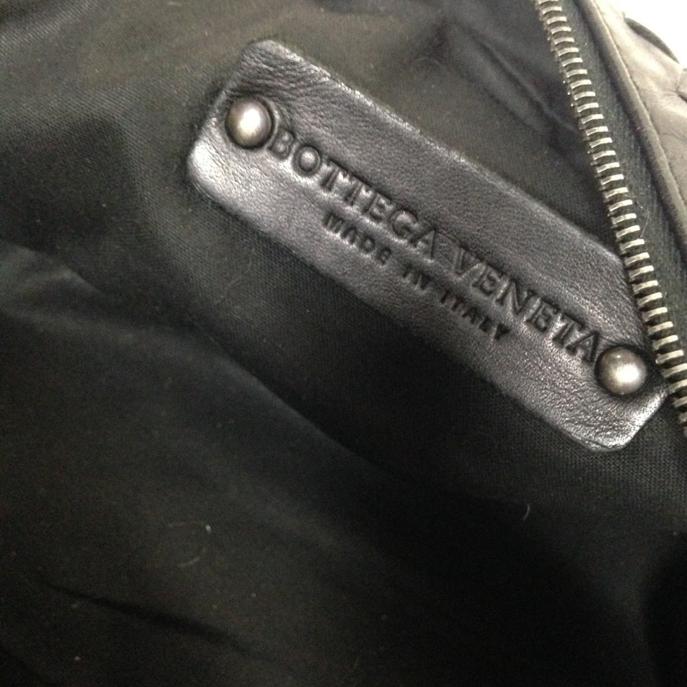 Vintage Bottega Veneta Black-Leather Pouch