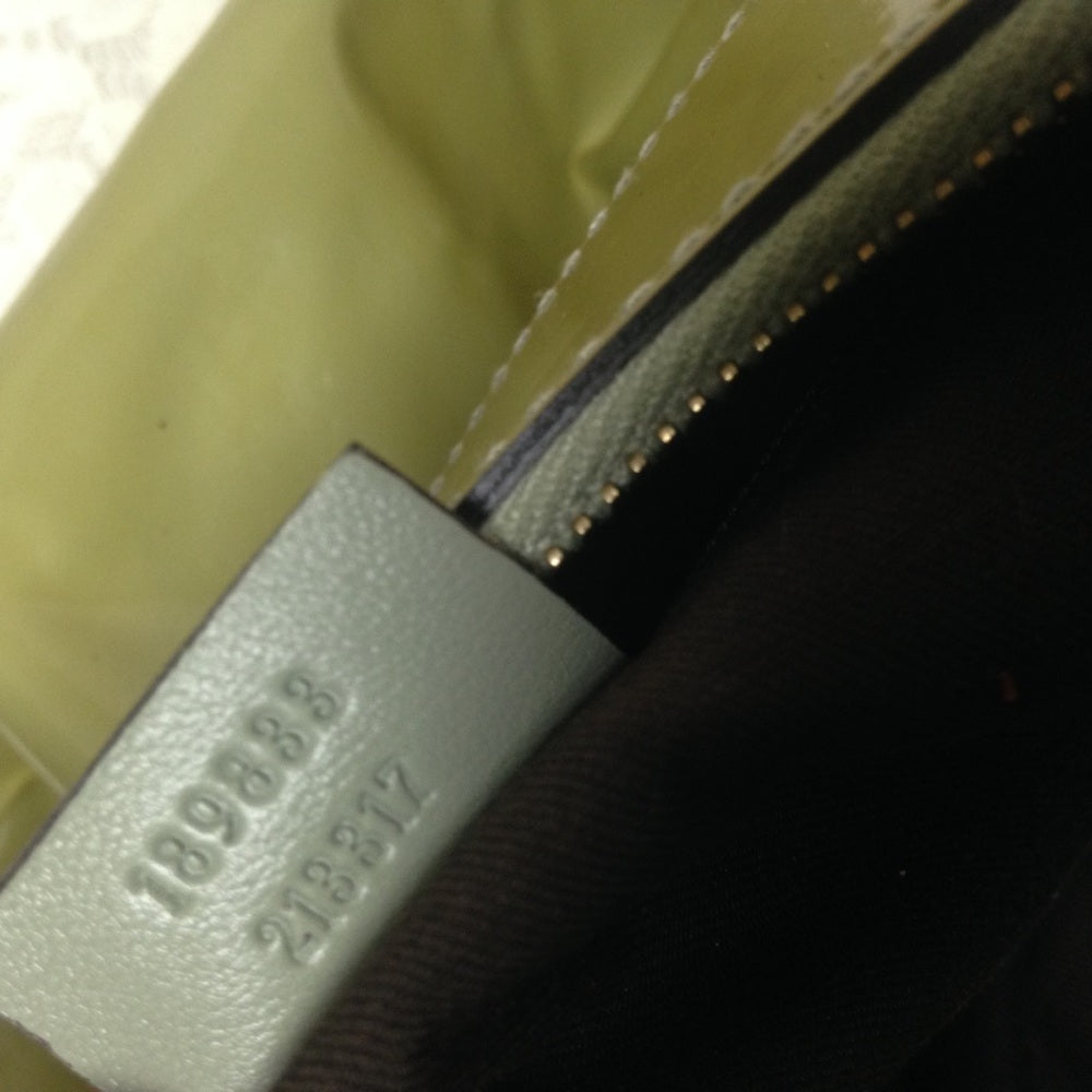 Gucci Green Patent Leather Shoulder Bag