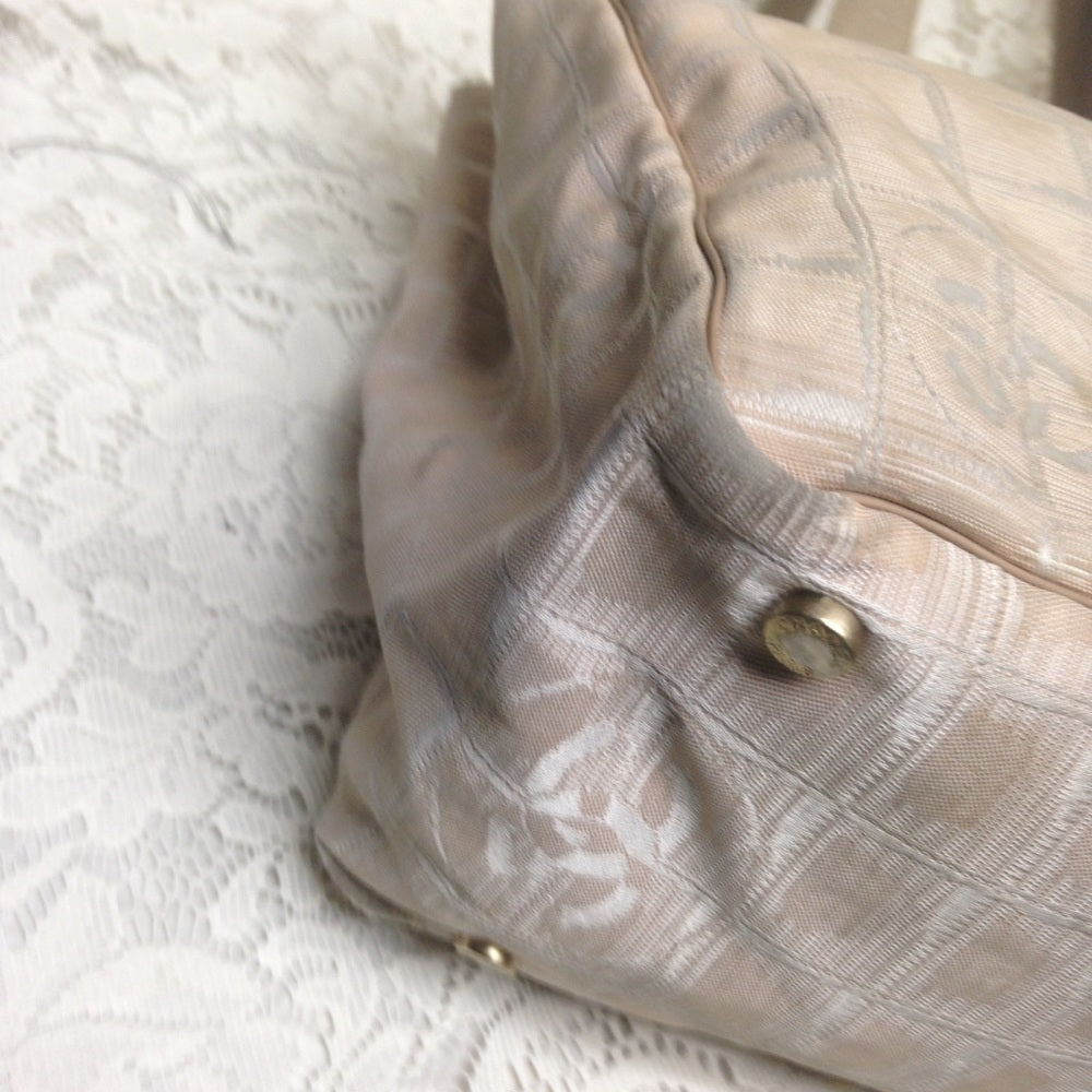 Chanel Travel Line Beige Nylon MM Tote
