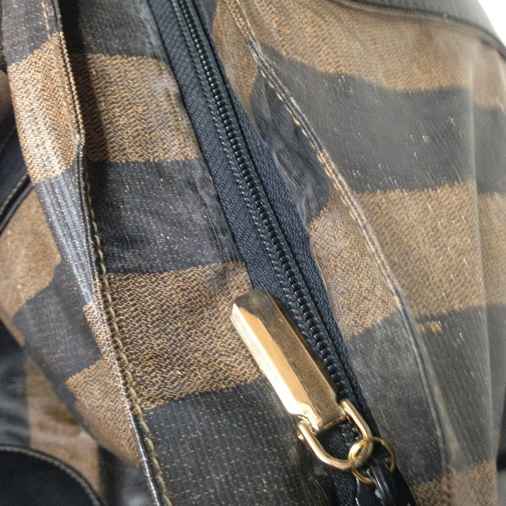 Authentic Fendi, Pequin Stripes Handbag Tote
