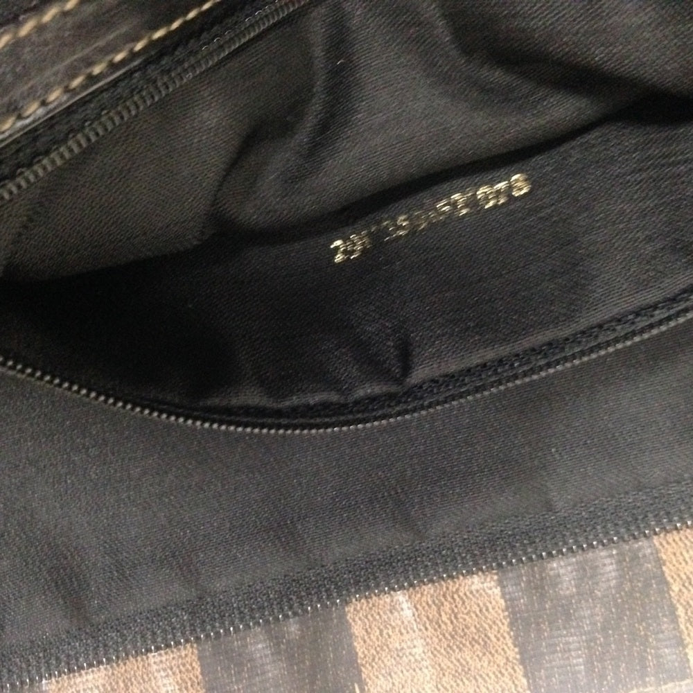 Authentic Fendi, Pequin Stripes Handbag Tote