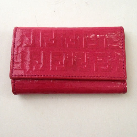 Fendi Red Vernis 6 Hooks Key Case