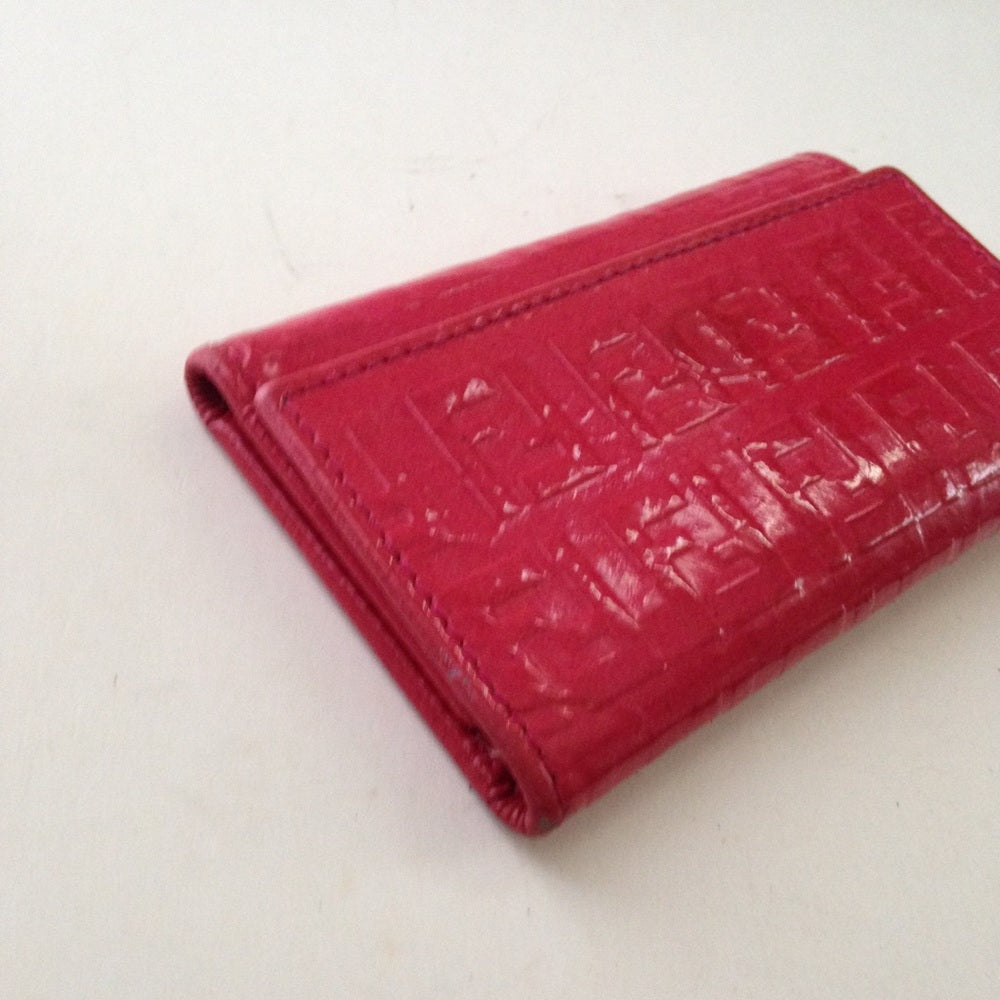 Fendi Red Vernis 6 Hooks Key Case