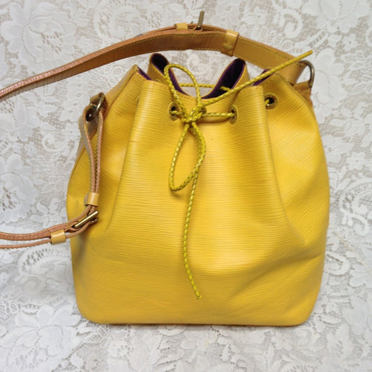 Louis Vuitton Yellow Epi Leather Noe PM Shoulder B