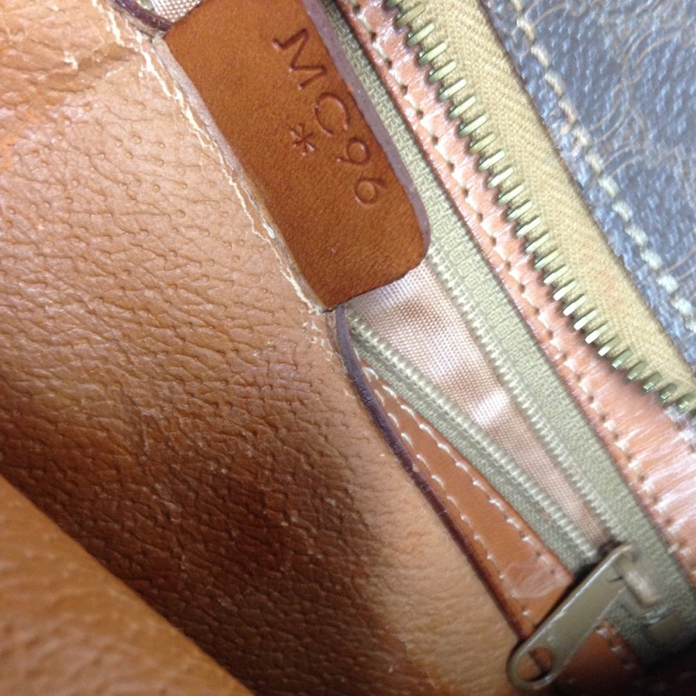 Celine Brown Macadam Handbag 10in x 9in x 3in