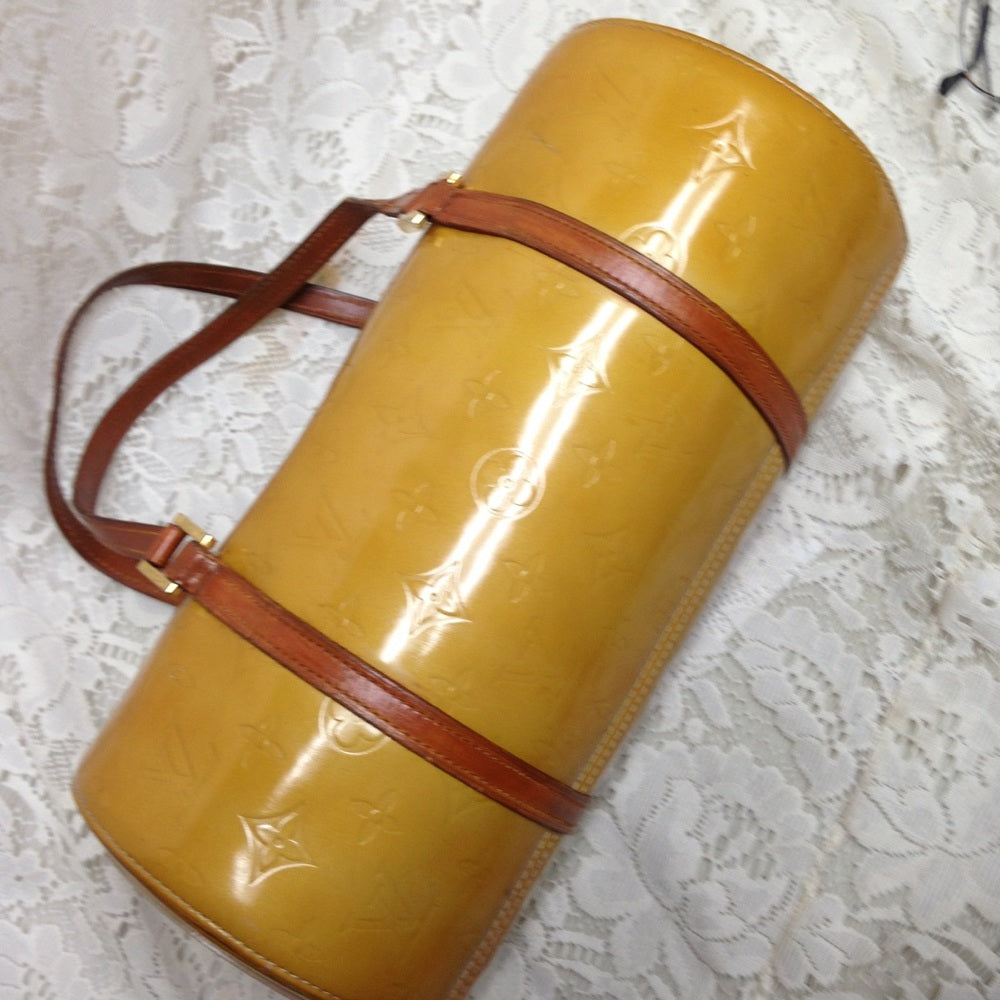 Louis Vuitton Yellow Vernis Papillon Handbag