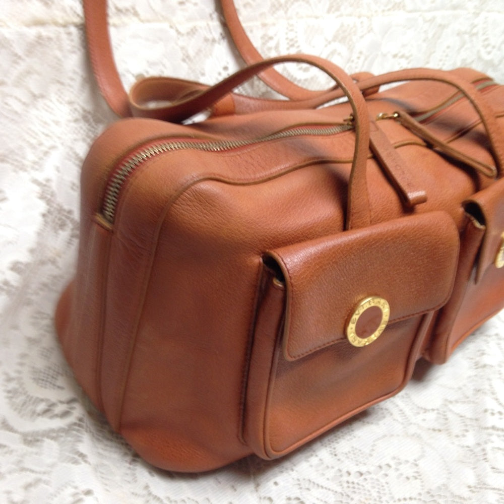 Bulgari Tan Leather Shoulder bag