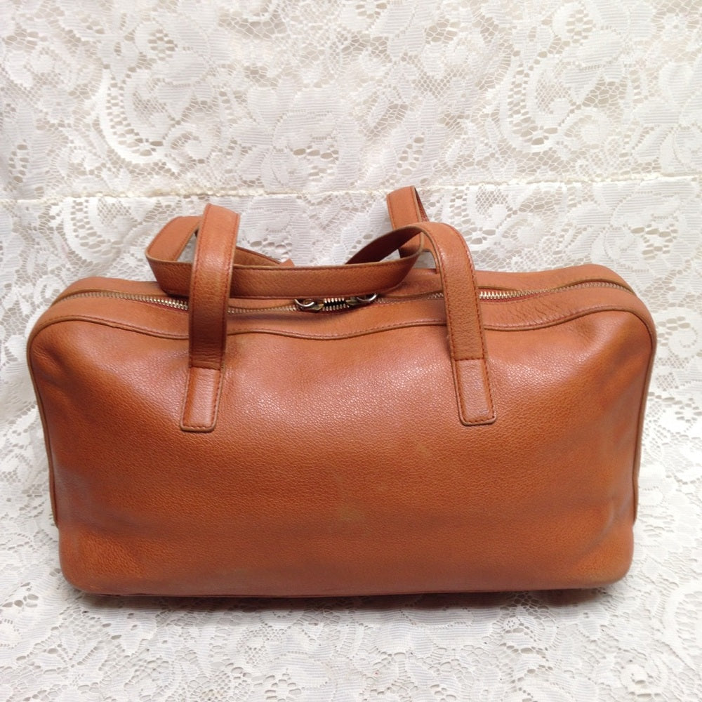 Bulgari Tan Leather Shoulder bag