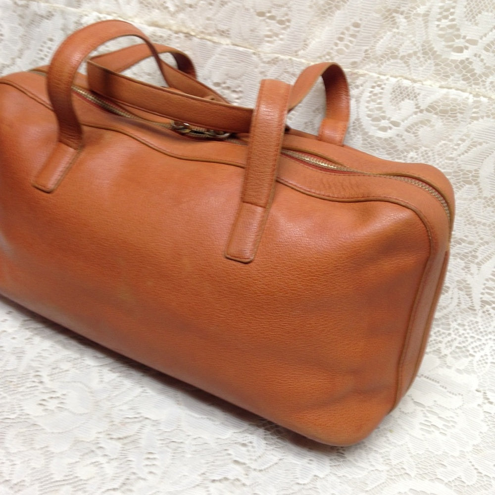 Bulgari Tan Leather Shoulder bag