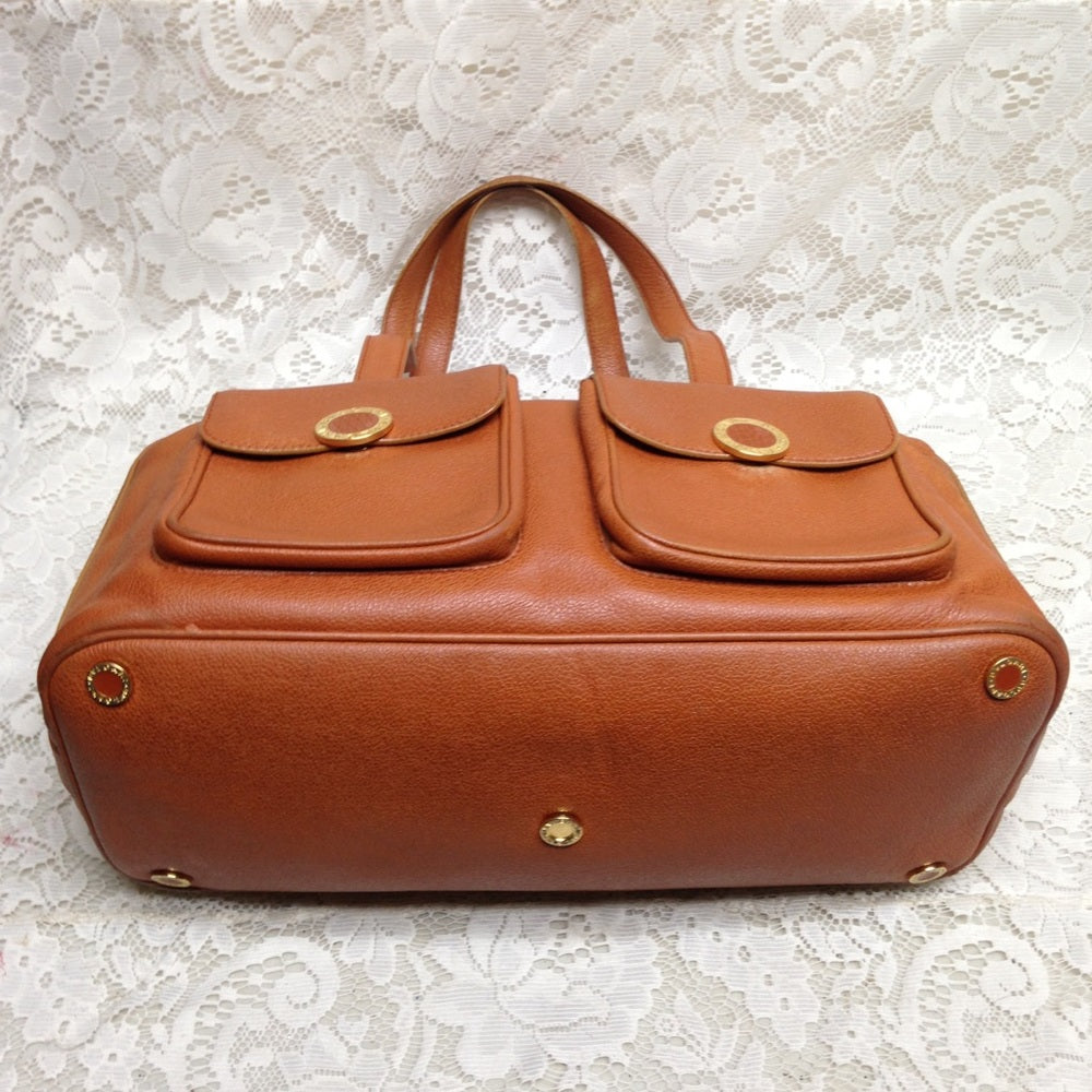 Bulgari Tan Leather Shoulder bag