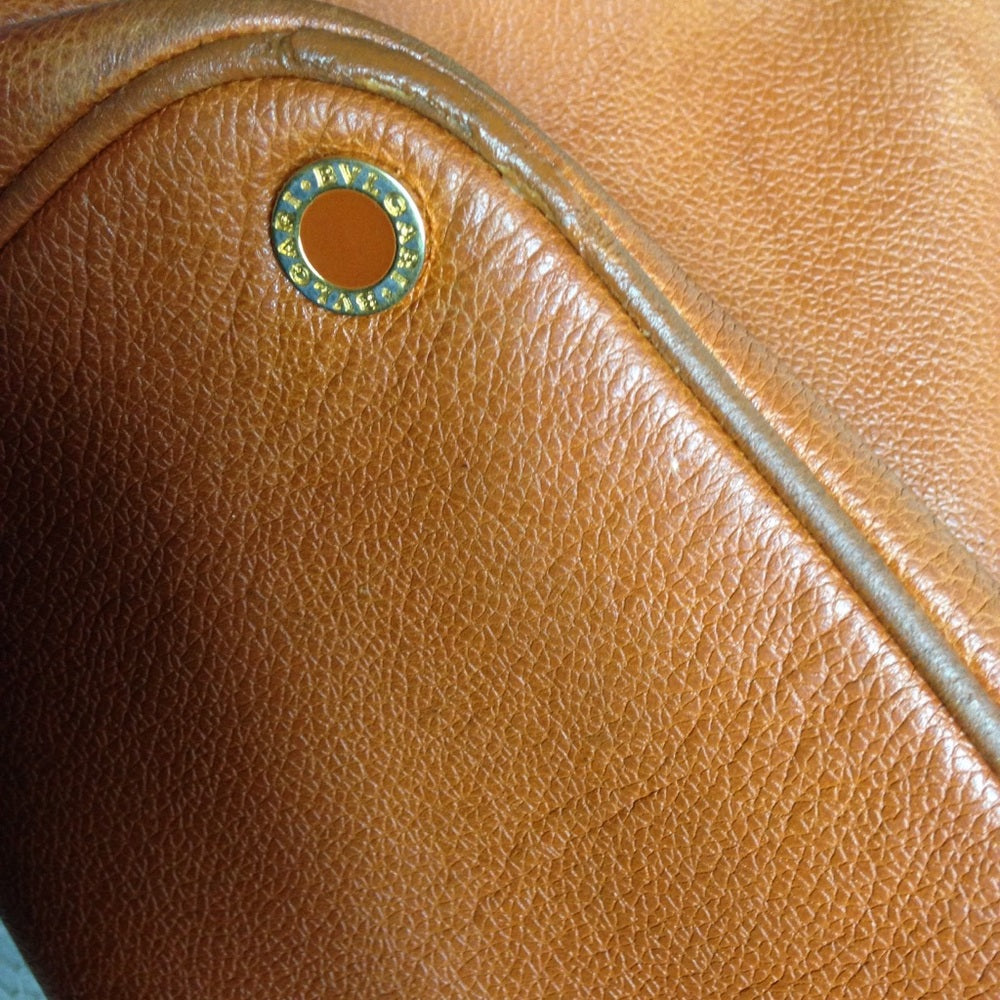 Bulgari Tan Leather Shoulder bag