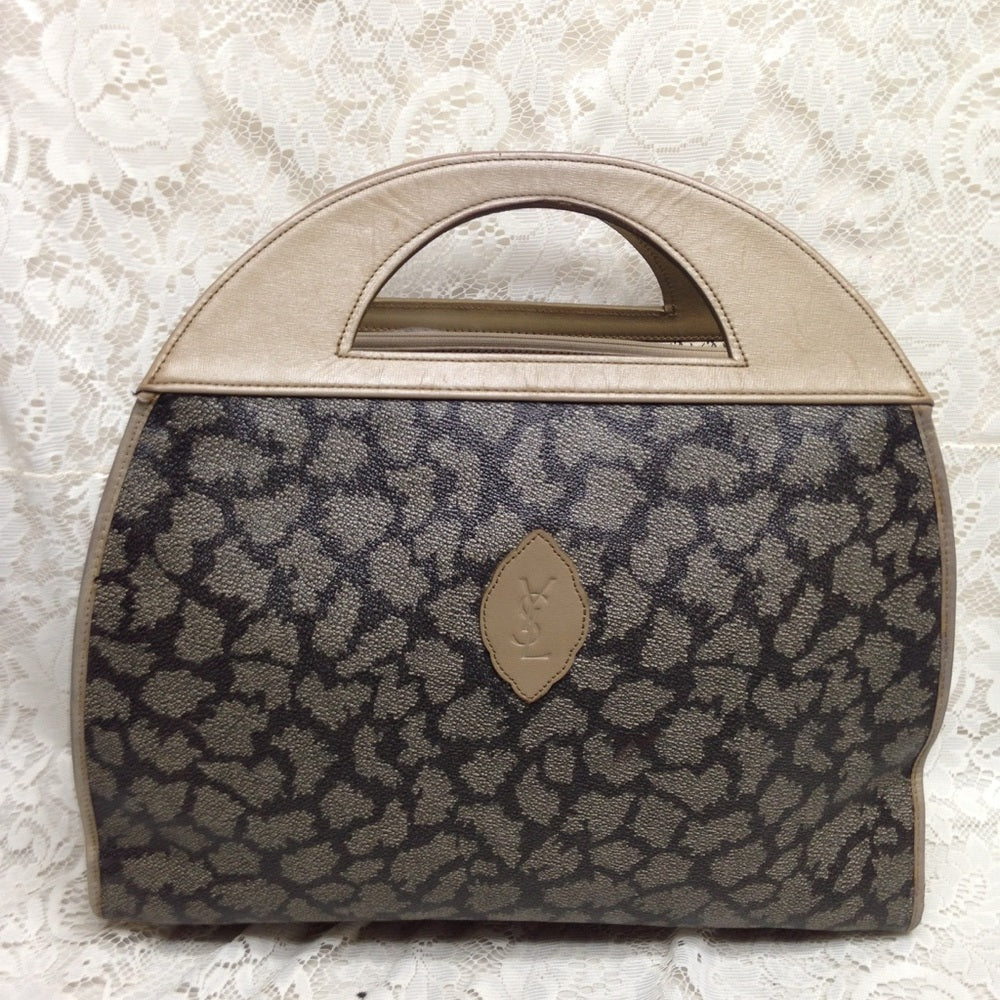 Yves Saint Laurent Coated Canvas Handbag 16114