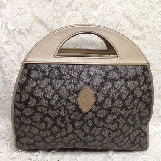 Yves Saint Laurent Coated Canvas Handbag 16114