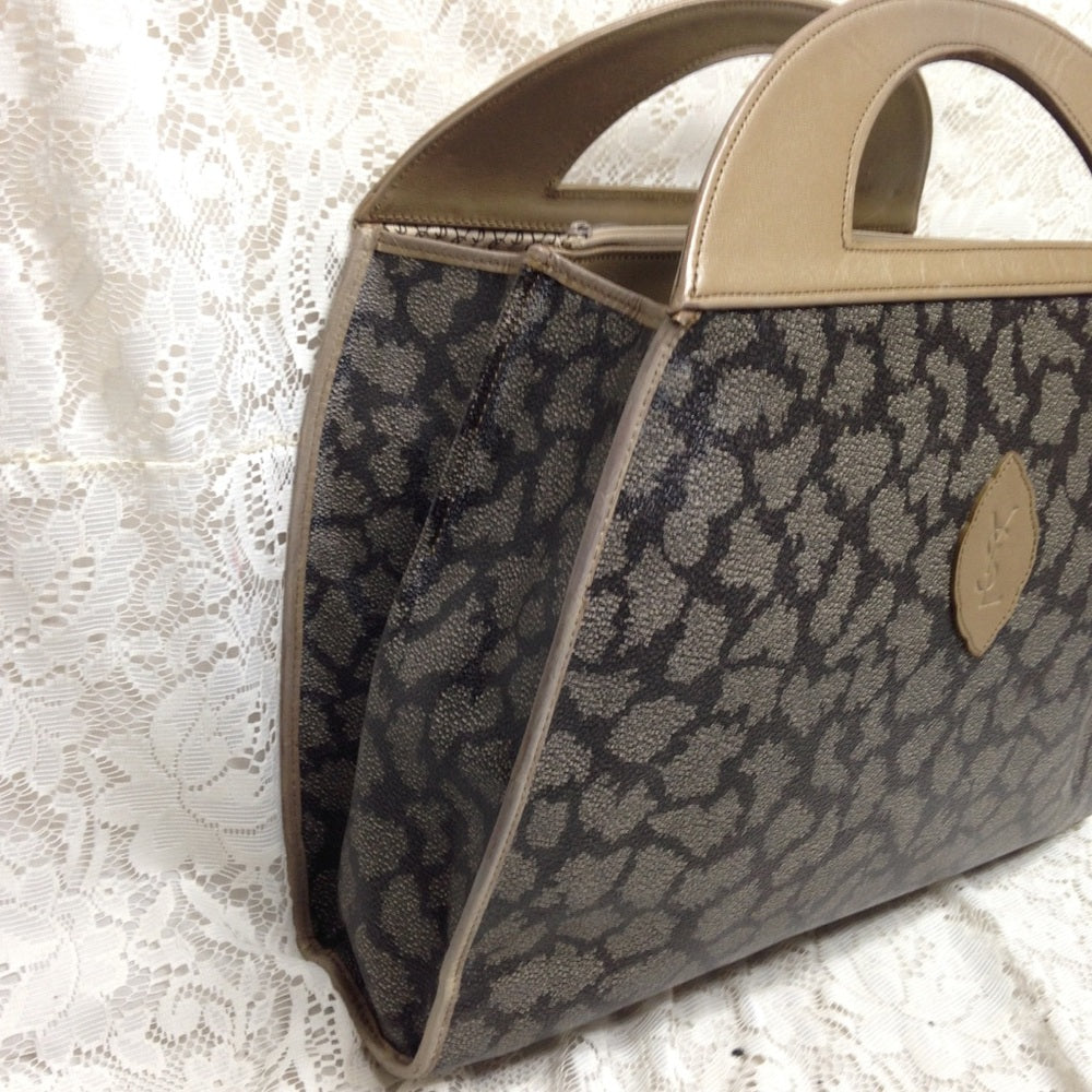 Yves Saint Laurent Coated Canvas Handbag 16114