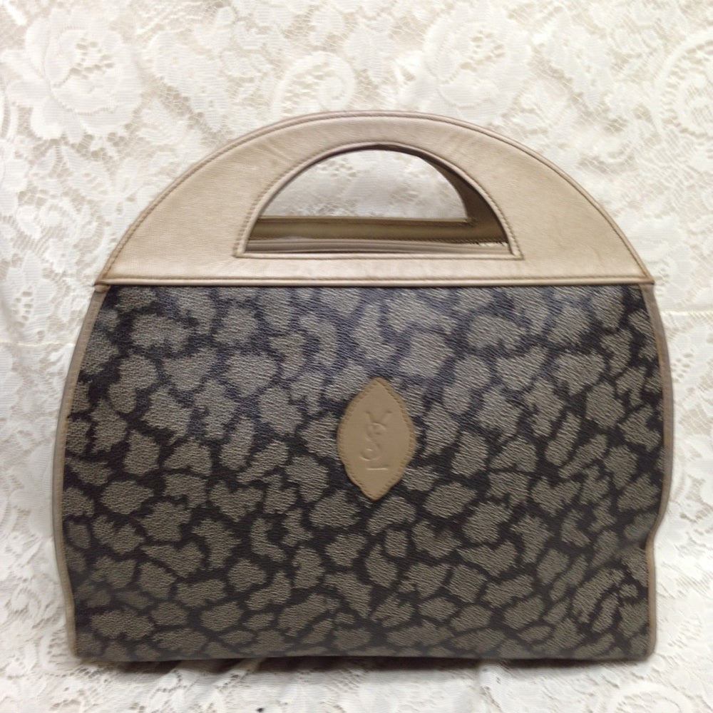 Yves Saint Laurent Coated Canvas Handbag 16114